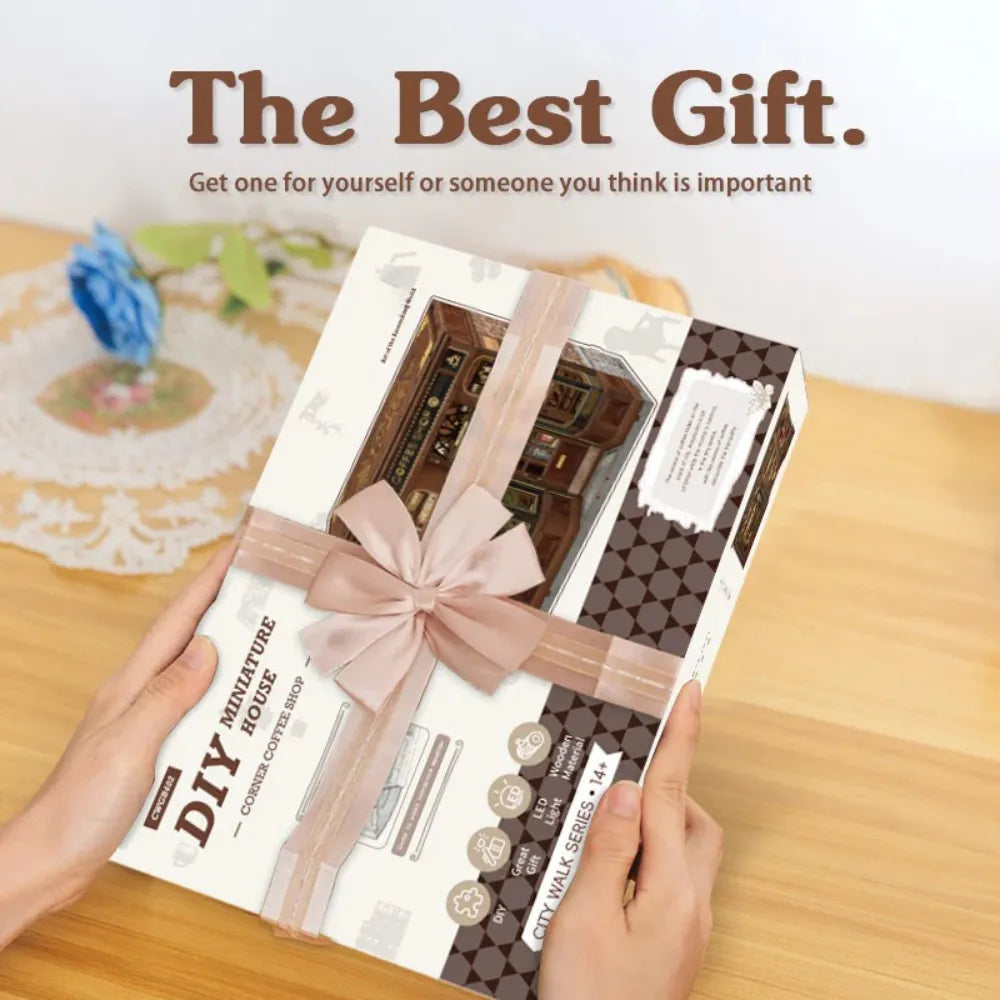DIY Corner Coffee Shop Miniature Kit