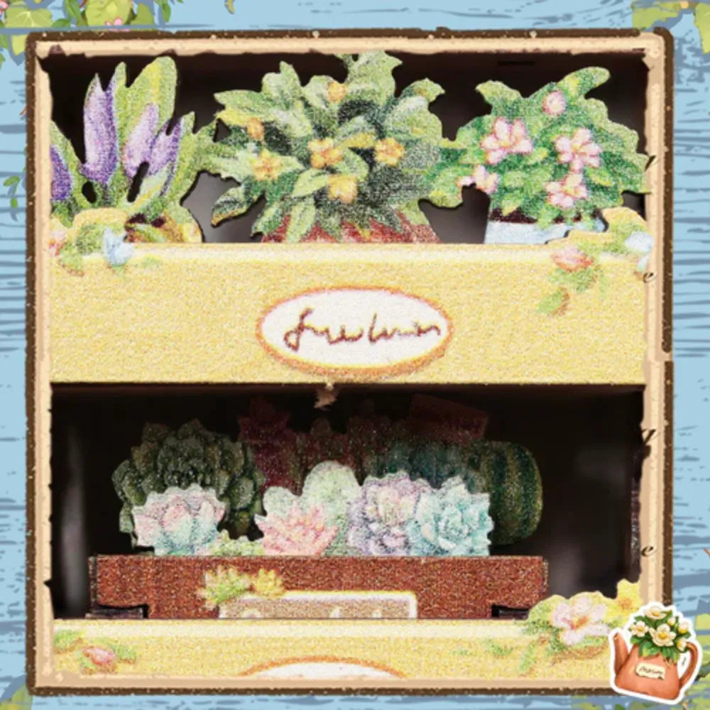 "Anna's Blue Blossom" DIY Miniature Flower Shop Kit