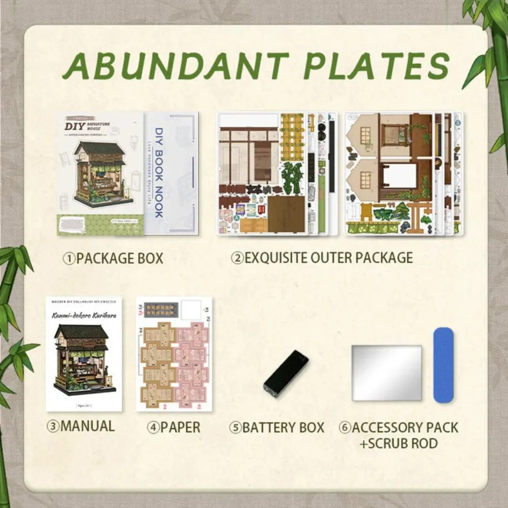 DIY Japanese Sweet Shop Miniature House Kit