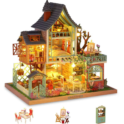 Jungle Resort DIY Miniature House Kit