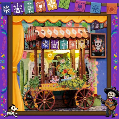 Plaza de los Muertos DIY Book Nook Kit