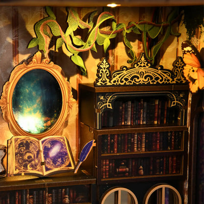 The Realm of the Magic Book – DIY Book Nook Kit (3D Wooden Puzzle)