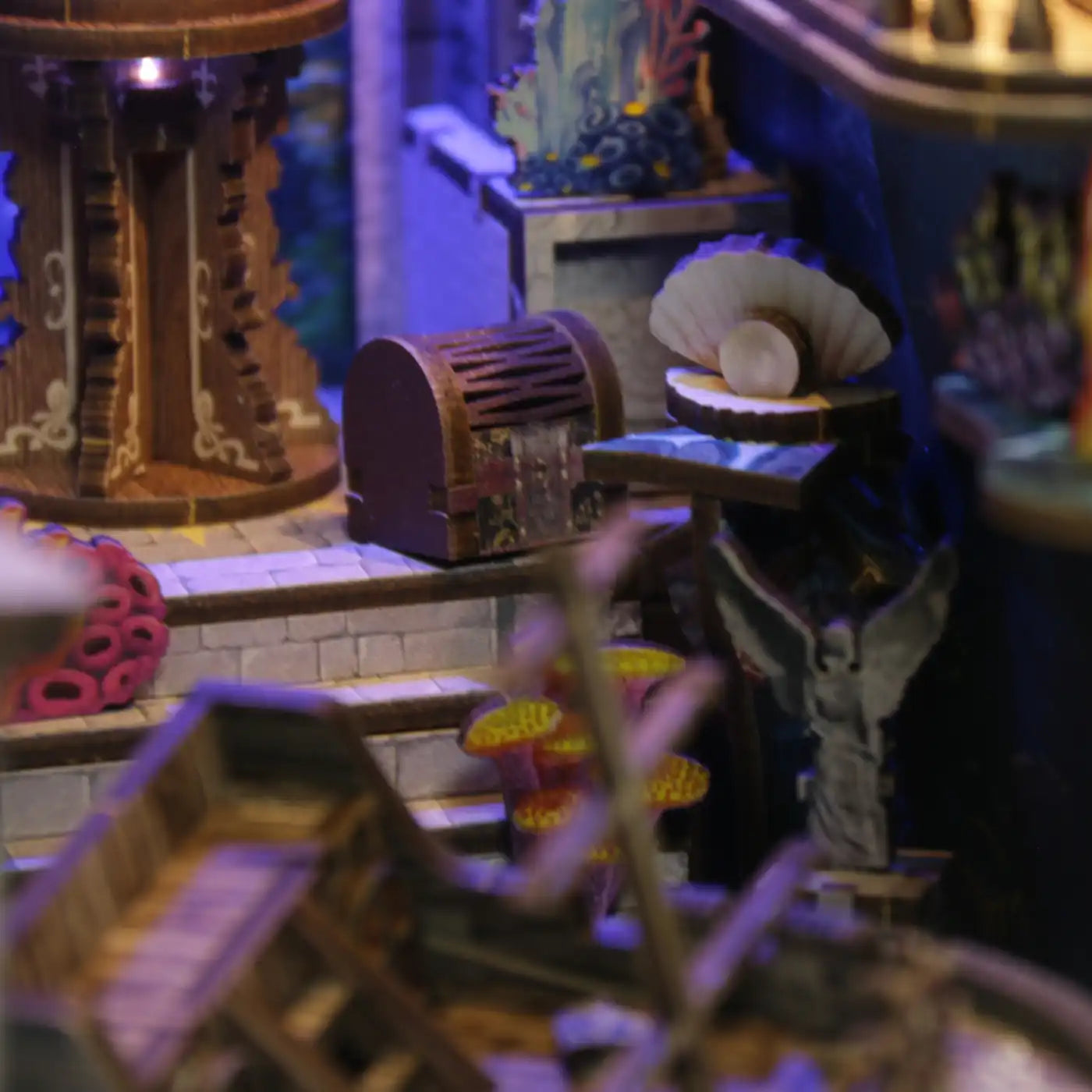 Mystery of the Seabed – DIY Book Nook Kit with LED Touch Lamp (3D wooden puzzle)