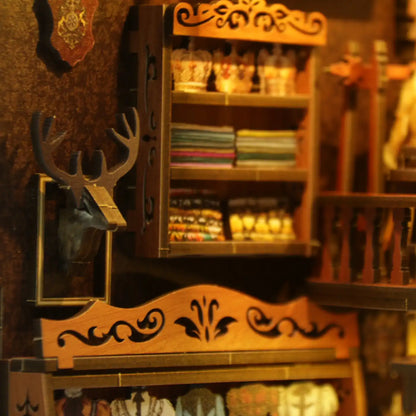 Victorian Tailor’s Shop – DIY Book Nook Kit with LED Touch Lamp (3D wooden puzzle)