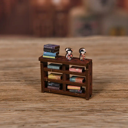 The Alley Waiting for the Cat – DIY Book Nook Kit with LED Touch Lamp (3D wooden puzzle)