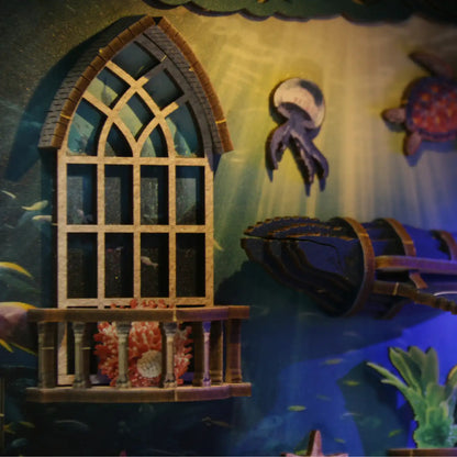 Mystery of the Seabed – DIY Book Nook Kit with LED Touch Lamp (3D wooden puzzle)