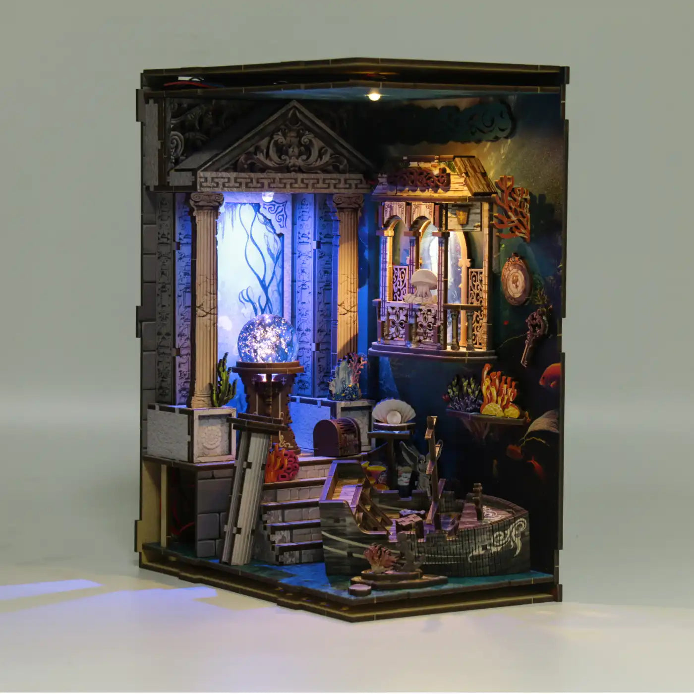 Mystery of the Seabed – DIY Book Nook Kit with LED Touch Lamp (3D wooden puzzle)