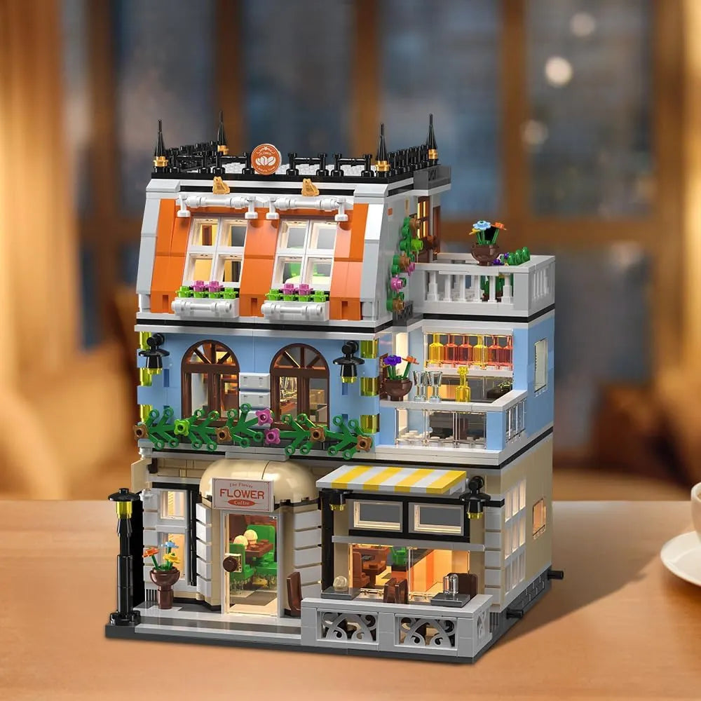 LED City Garden Hotel Building Set