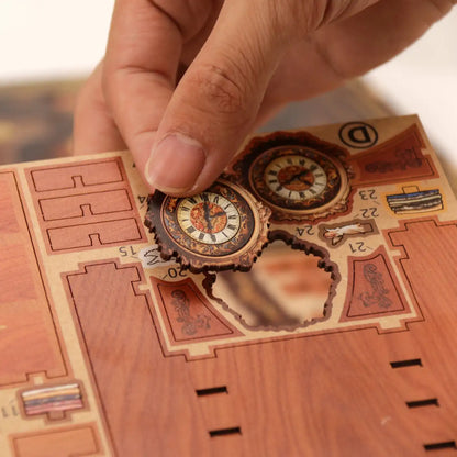 Victorian Tailor’s Shop – DIY Book Nook Kit with LED Touch Lamp (3D wooden puzzle)