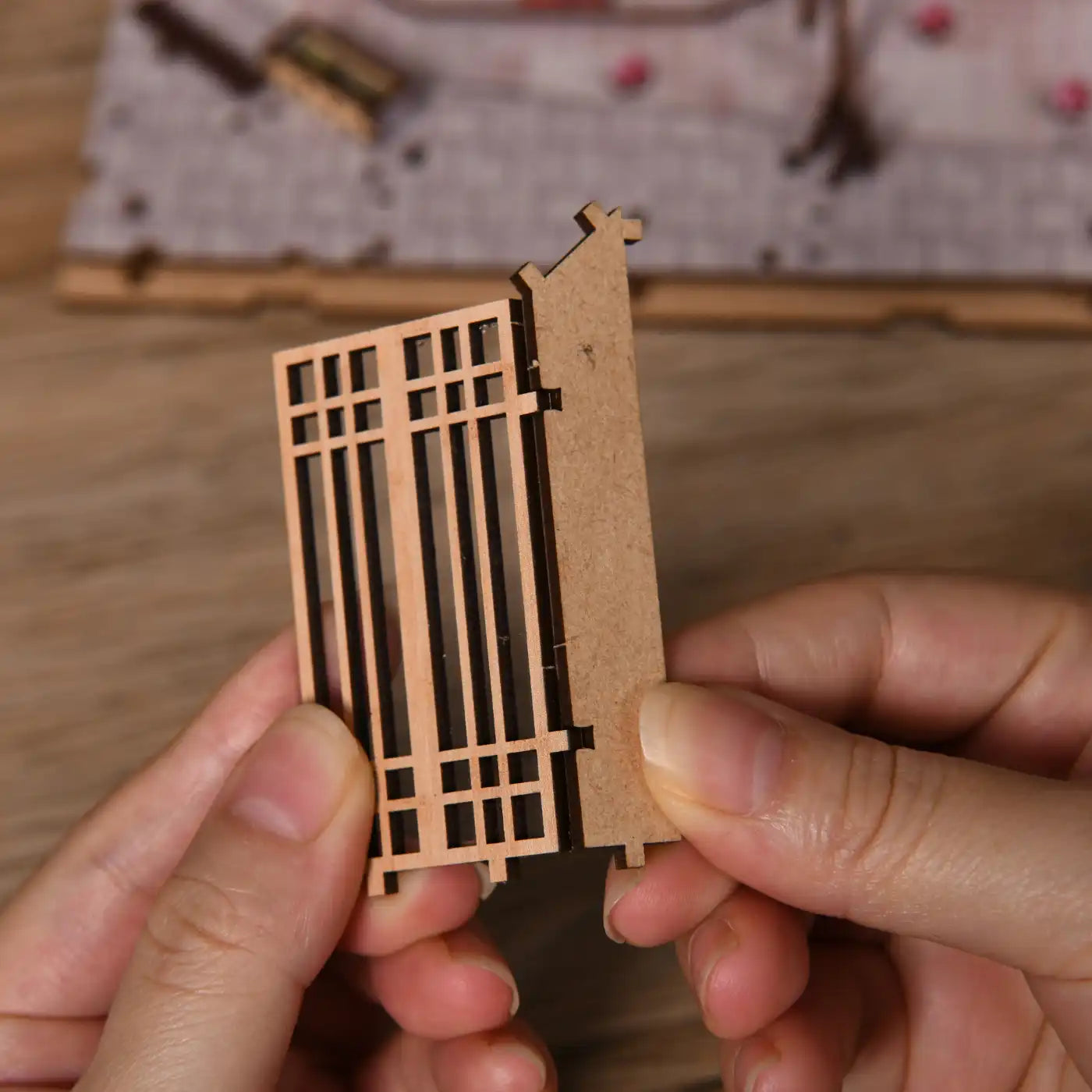 The Alley Waiting for the Cat – DIY Book Nook Kit with LED Touch Lamp (3D wooden puzzle)