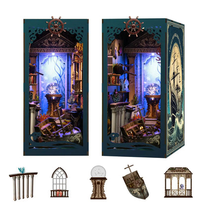 Mystery of the Seabed – DIY Book Nook Kit with LED Touch Lamp (3D wooden puzzle)