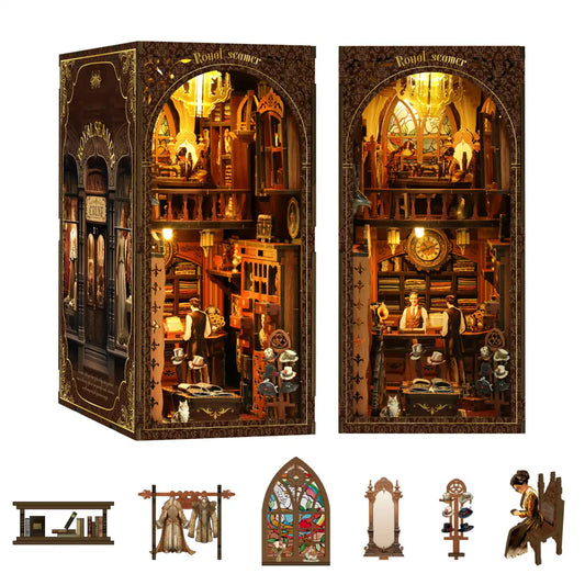 Victorian Tailor’s Shop – DIY Book Nook Kit with LED Touch Lamp (3D wooden puzzle)