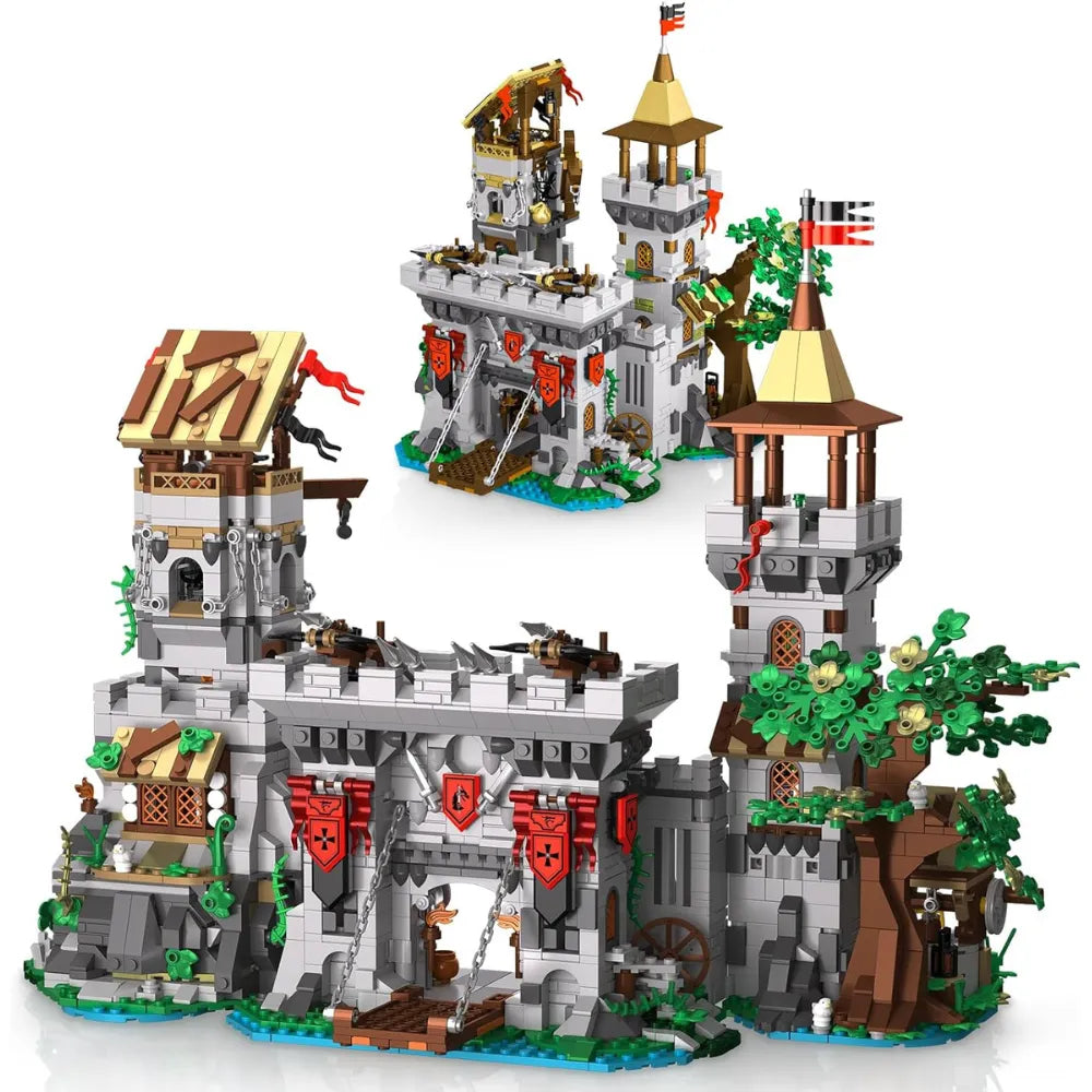 2-in-1 Medieval Castle Building Set