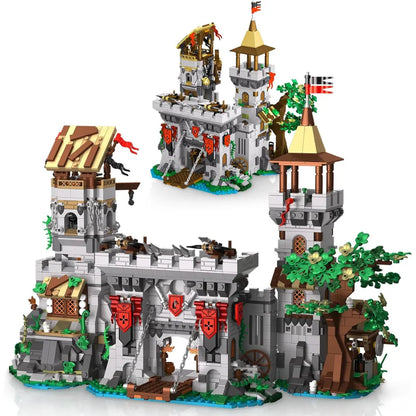 2-in-1 Medieval Castle Building Set