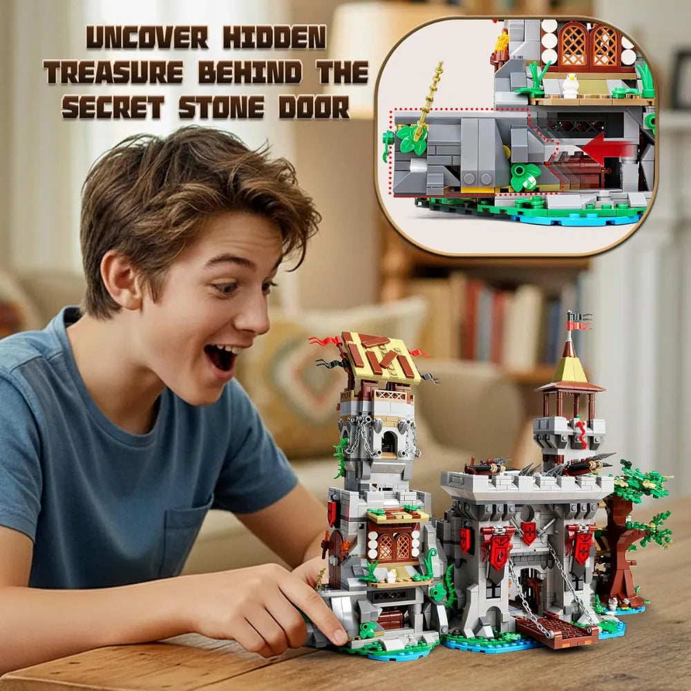 2-in-1 Medieval Castle Building Set