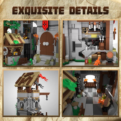 2-in-1 Medieval Castle Building Set