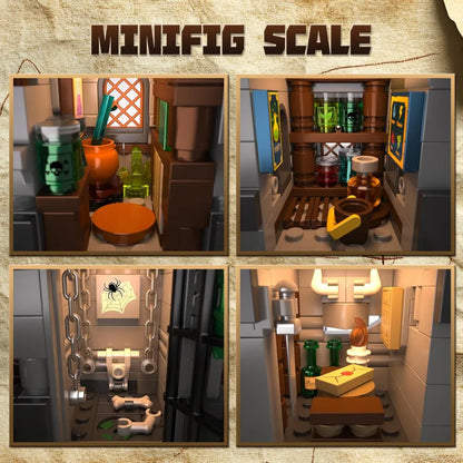 2-in-1 Medieval Castle Building Set