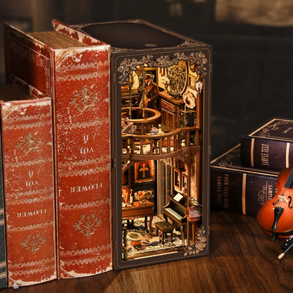 Dark Box Mystery Case – DIY Book Nook Kit with LED Touch Lamp (3D wooden puzzle)