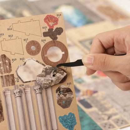 Mystery of the Seabed – DIY Book Nook Kit with LED Touch Lamp (3D wooden puzzle)