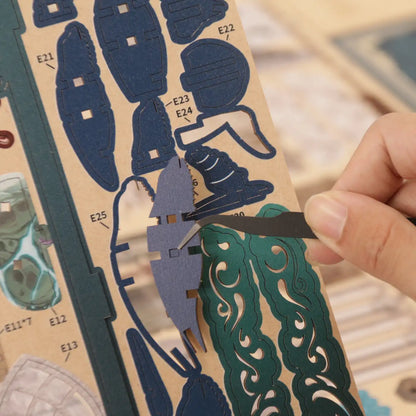 Mystery of the Seabed – DIY Book Nook Kit with LED Touch Lamp (3D wooden puzzle)