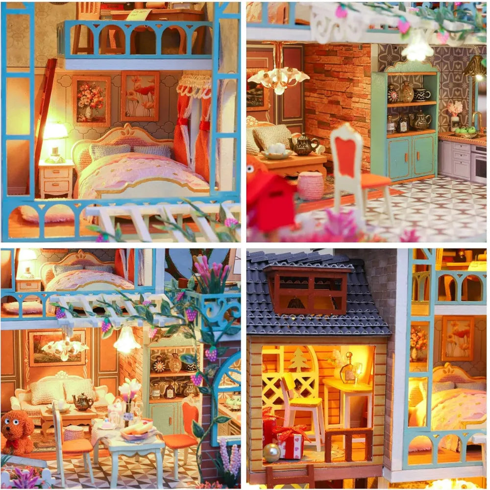 Jungle Resort DIY Miniature House Kit