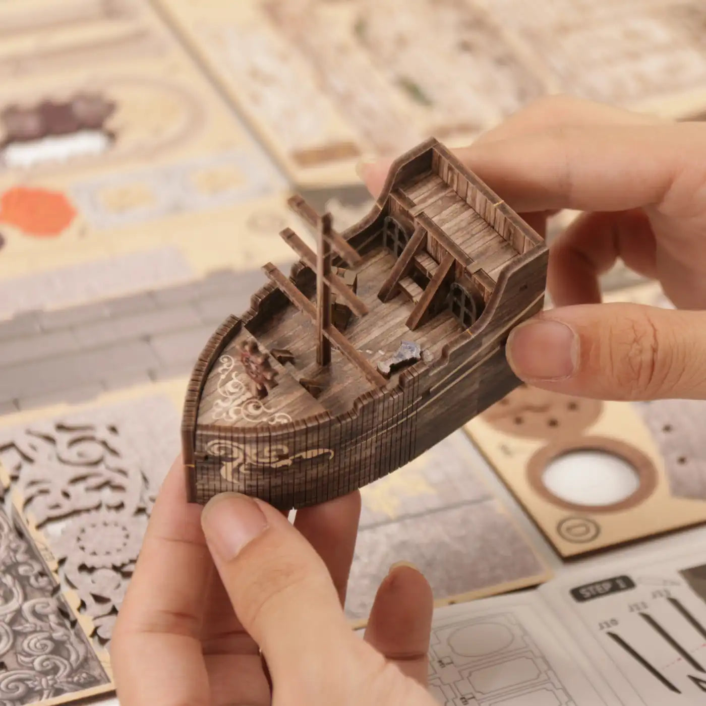 Mystery of the Seabed – DIY Book Nook Kit with LED Touch Lamp (3D wooden puzzle)