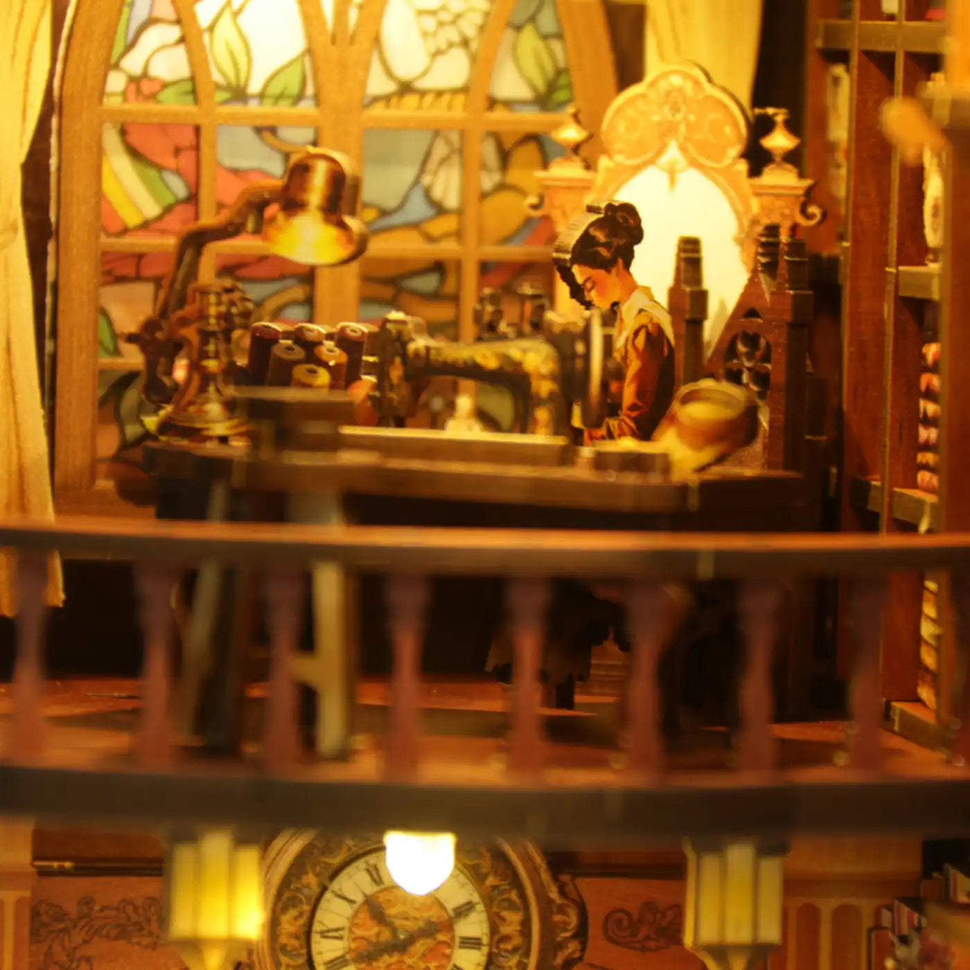 Victorian Tailor’s Shop – DIY Book Nook Kit with LED Touch Lamp (3D wooden puzzle)