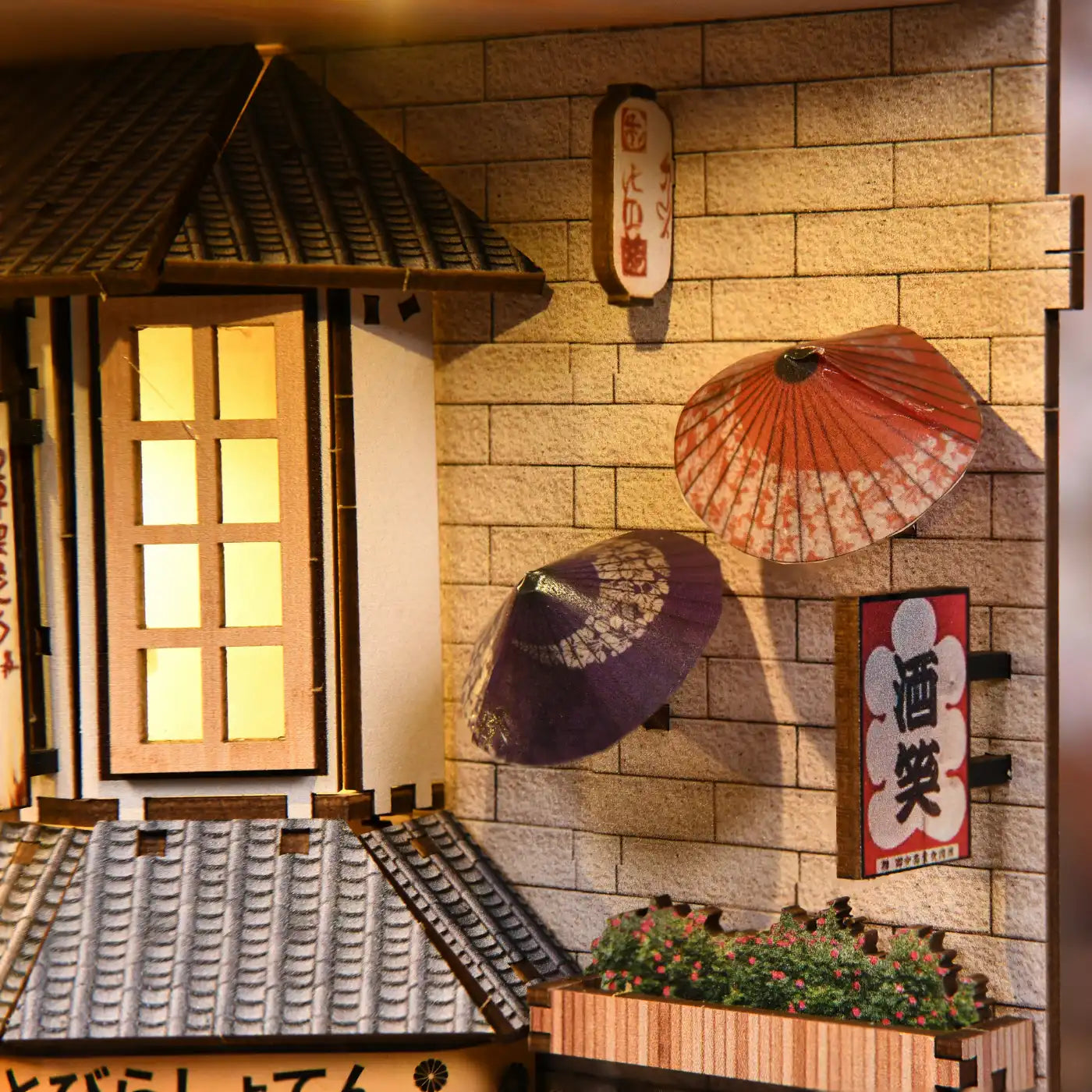 The Alley Waiting for the Cat – DIY Book Nook Kit with LED Touch Lamp (3D wooden puzzle)