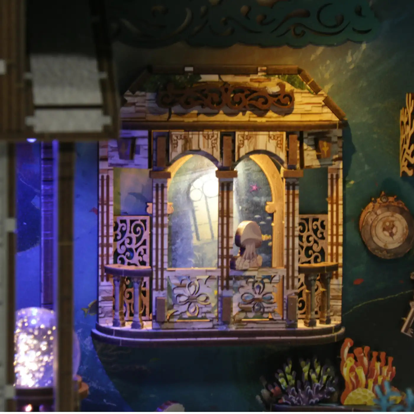 Mystery of the Seabed – DIY Book Nook Kit with LED Touch Lamp (3D wooden puzzle)