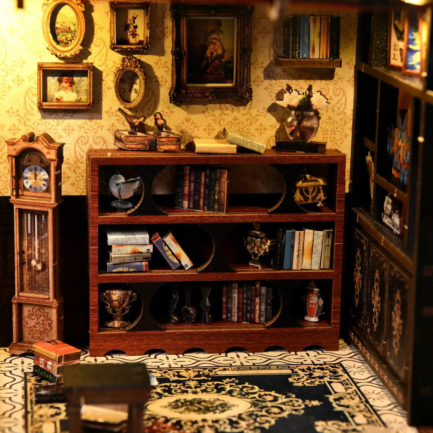 Dark Box Mystery Case – DIY Book Nook Kit with LED Touch Lamp (3D wooden puzzle)