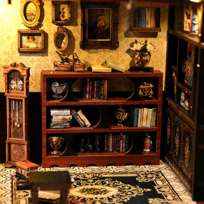 Dark Box Mystery Case – DIY Book Nook Kit with LED Touch Lamp (3D wooden puzzle)