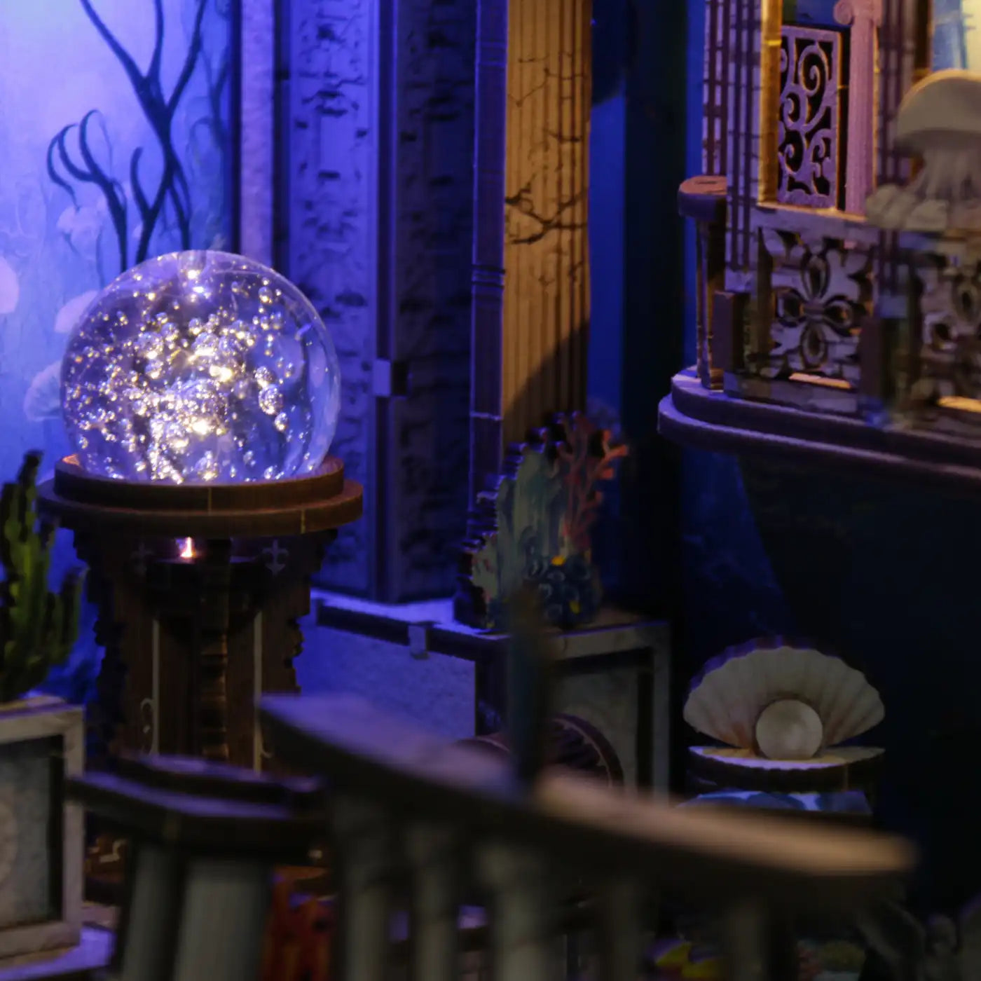 Mystery of the Seabed – DIY Book Nook Kit with LED Touch Lamp (3D wooden puzzle)