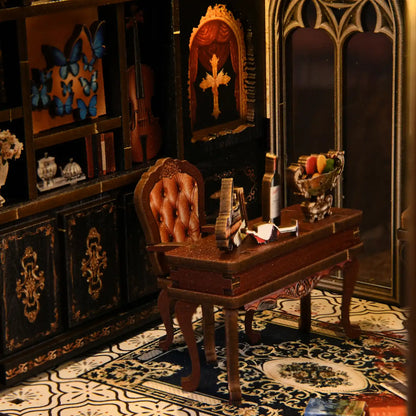 Dark Box Mystery Case – DIY Book Nook Kit with LED Touch Lamp (3D wooden puzzle)