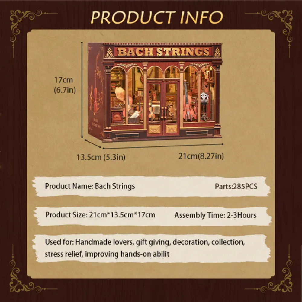 Bach Strings DIY Miniature Music House
