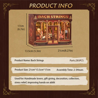 Bach Strings DIY Miniature Music House