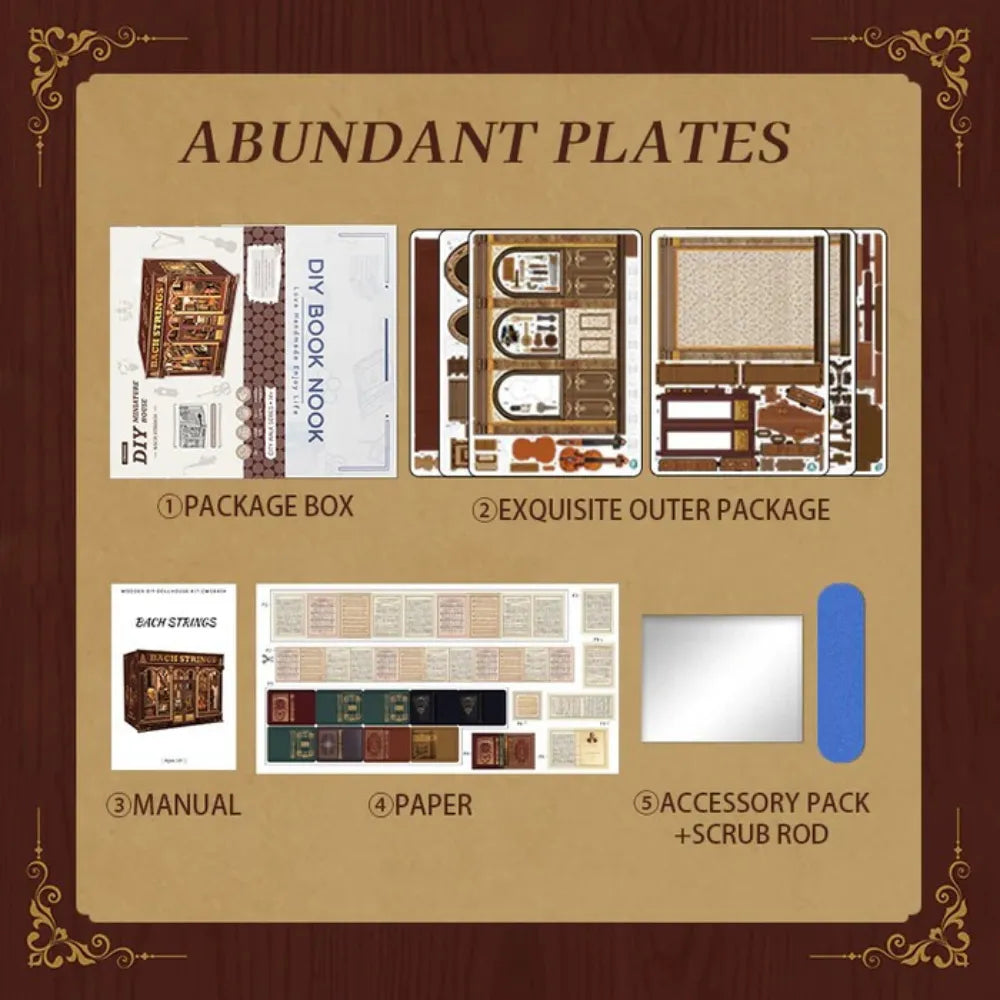 Bach Strings DIY Miniature Music House