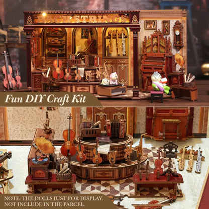 Bach Strings DIY Miniature Music House