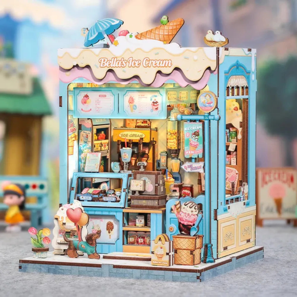 Bella's Ice Cream DIY Miniature House Kit