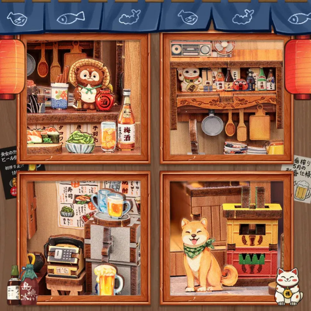 DIY Japanese Izakaya Miniature House Kit