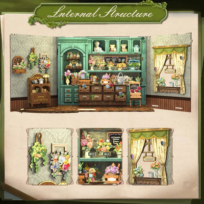 DIY Blossom Florist Dollhouse Kit