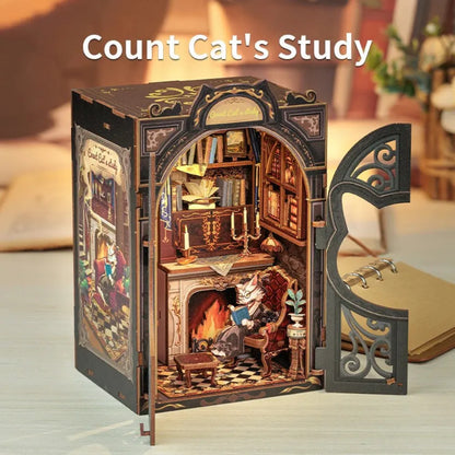 DIY Book Nook Kit - Count Cat's Study