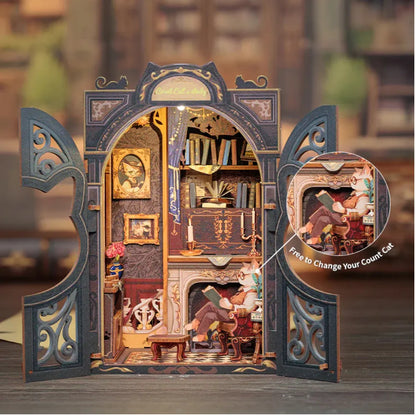 DIY Book Nook Kit - Count Cat's Study