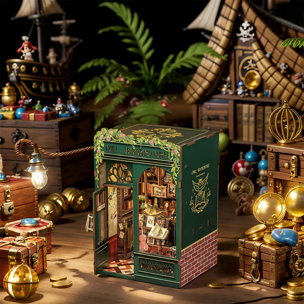 DIY Owl Bookstore Book Nook Kit