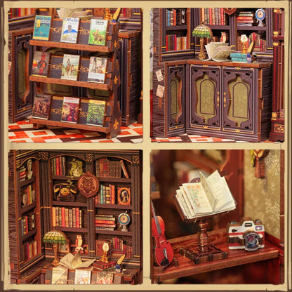 DIY Owl Bookstore Book Nook Kit