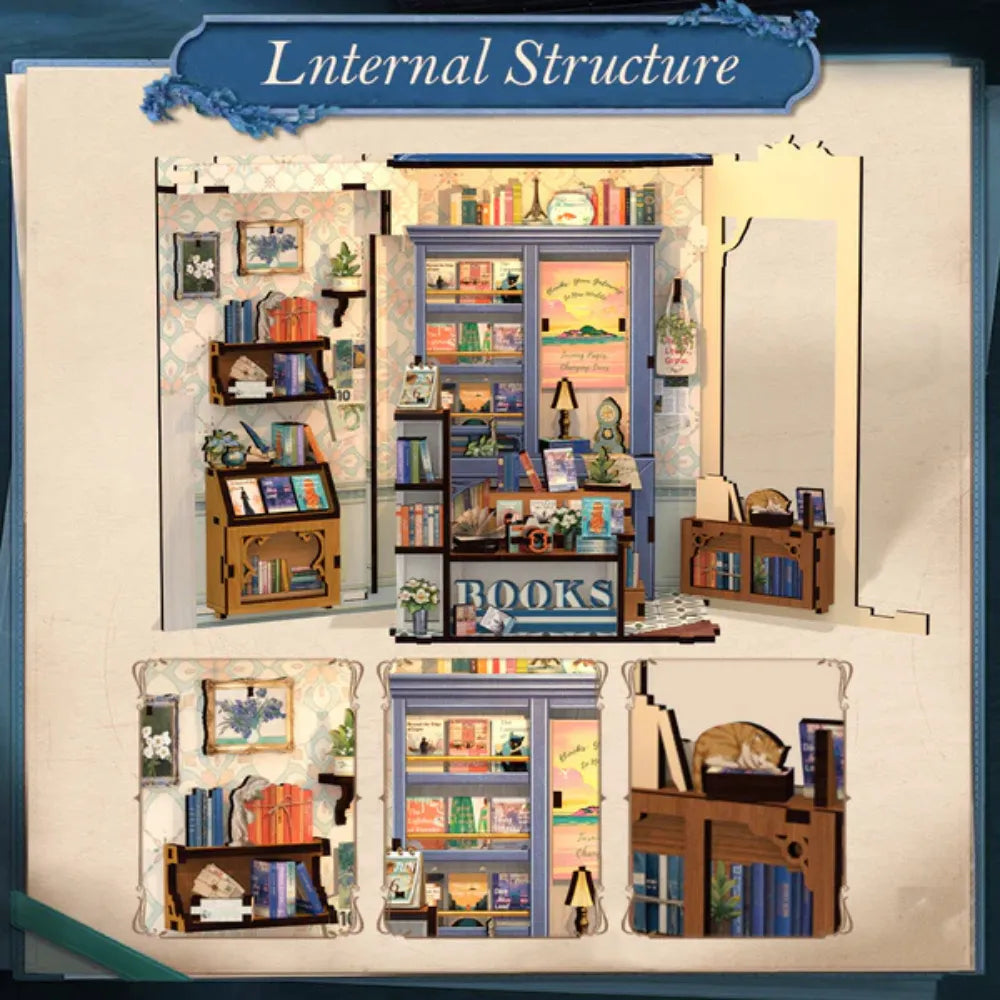 DIY Literature Bookstore Book Nook Kit
