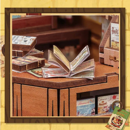 DIY Cooking Bookstore Book Nook Kit
