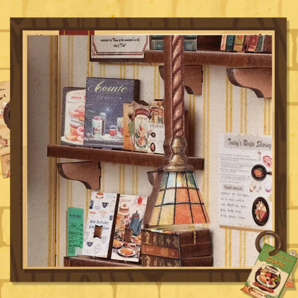 DIY Cooking Bookstore Book Nook Kit