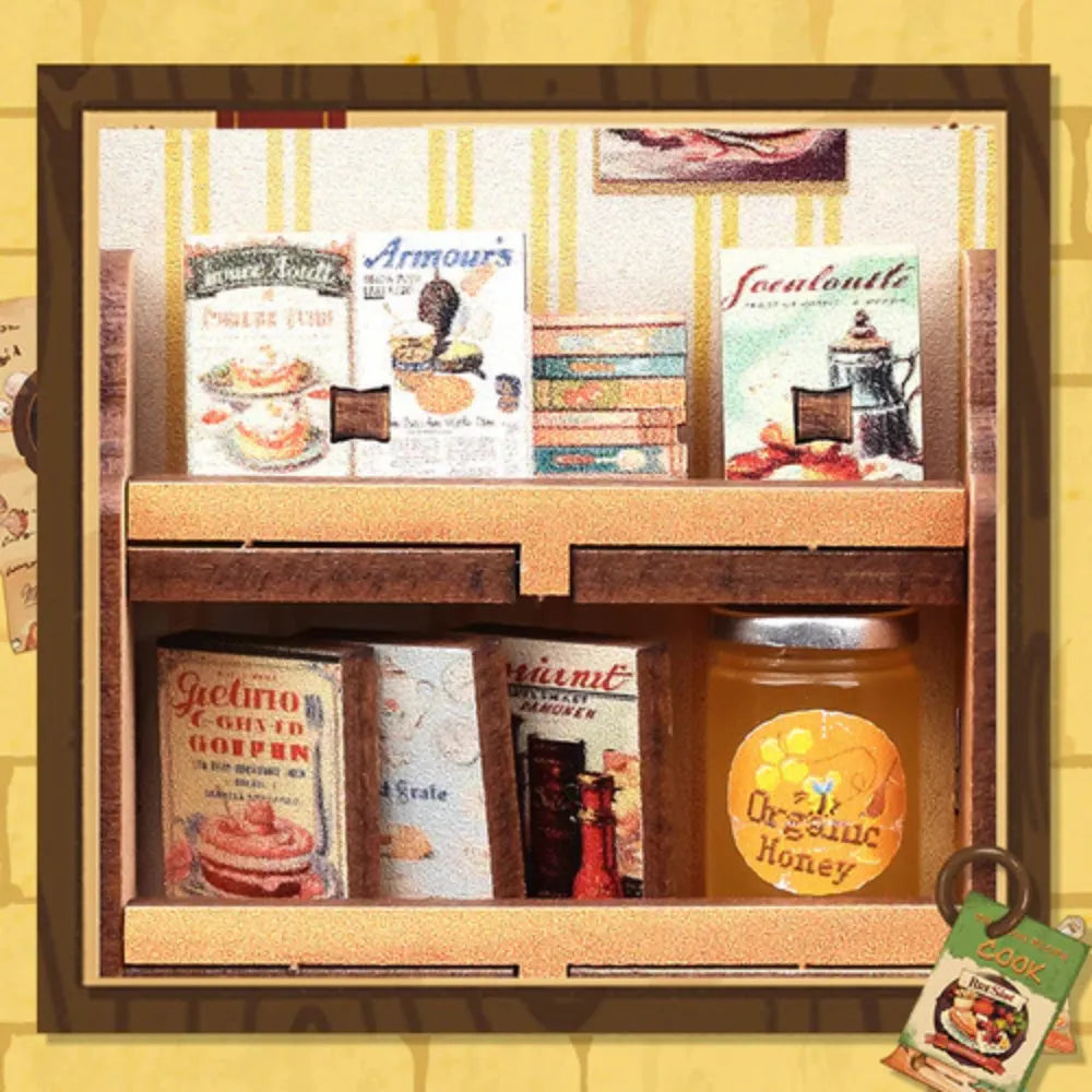 DIY Cooking Bookstore Book Nook Kit