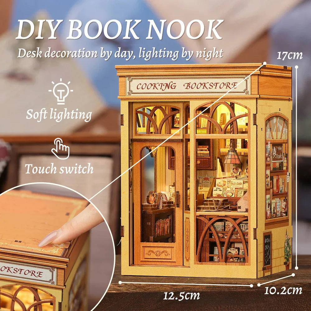 DIY Cooking Bookstore Book Nook Kit