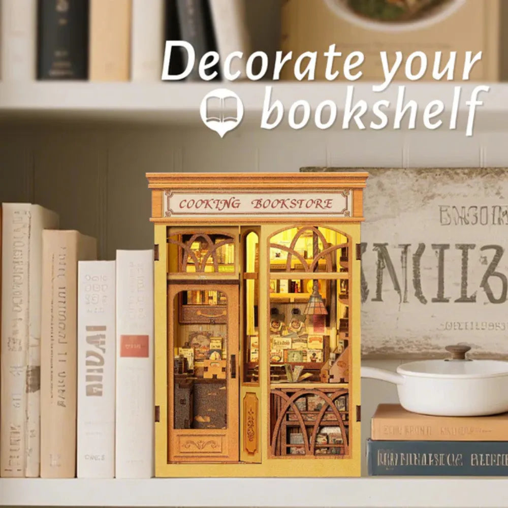 DIY Cooking Bookstore Book Nook Kit